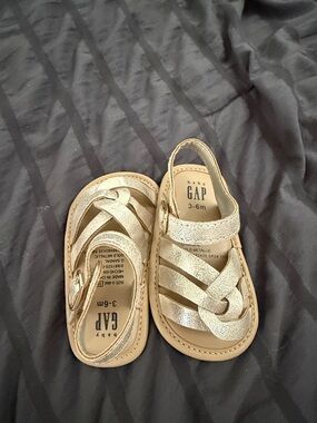 GAP Metallic Gold Toddler Sandals